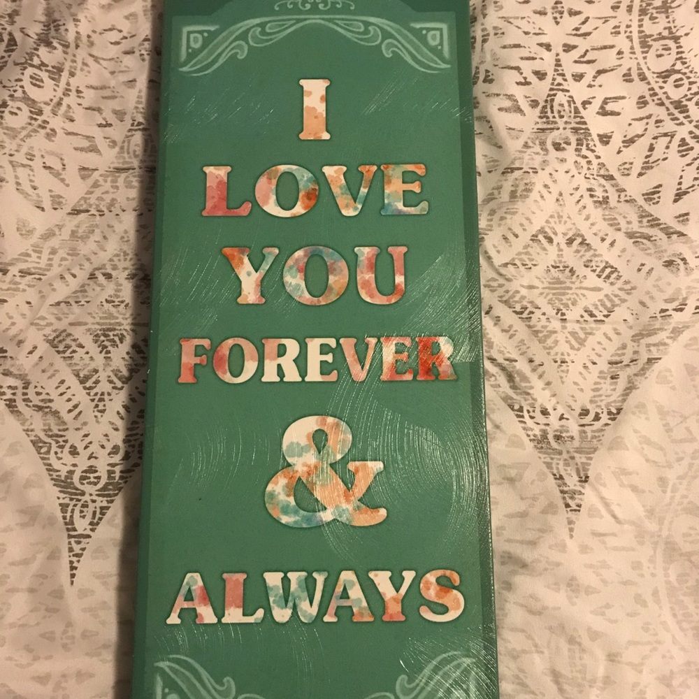I love you forever and always painting